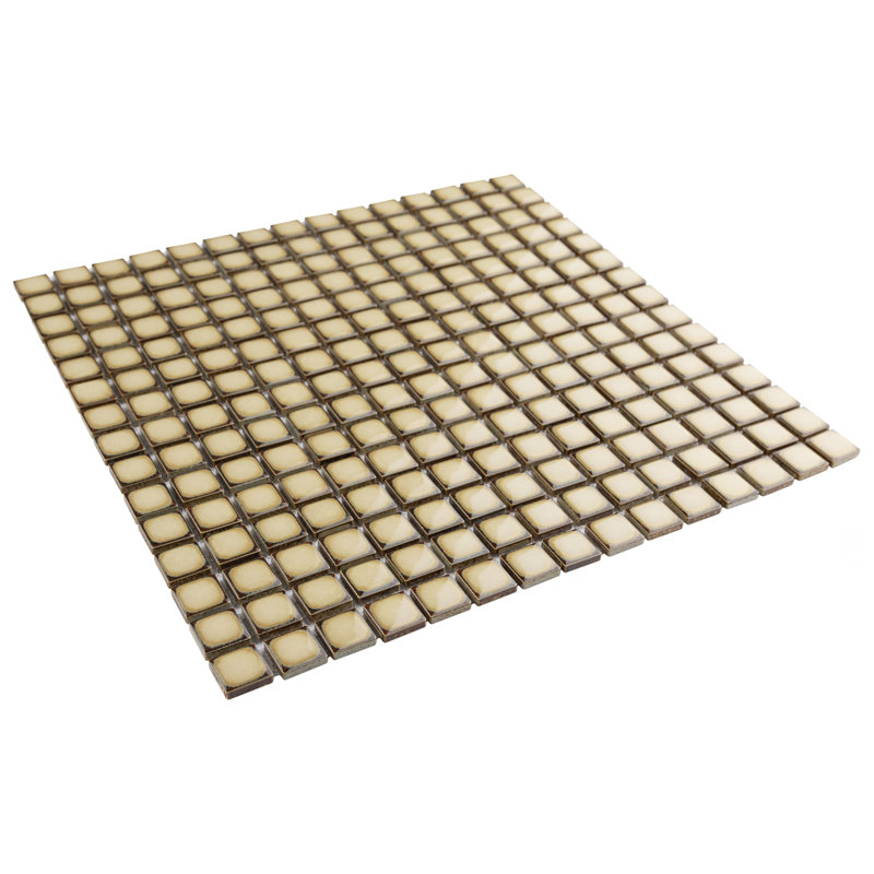 Carreau de mosaïque de porcelaine pour plancher et mur 12-1 / 4 "x 12-1 / 4" Hudson Edge, Café