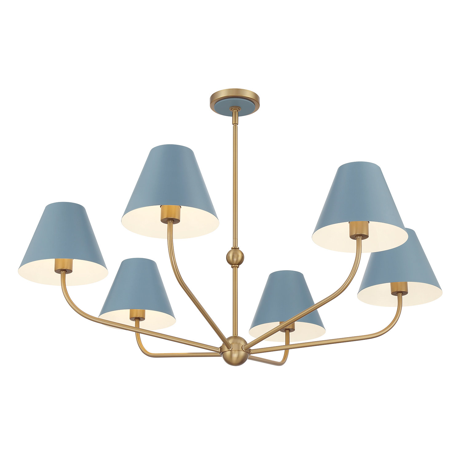 Mercer41 Ksyn 6-Light Gold Chandelier - Wayfair