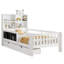 Lit plateforme en bois massif avec tiroirs et tablettes de rangement-650558745-650558744