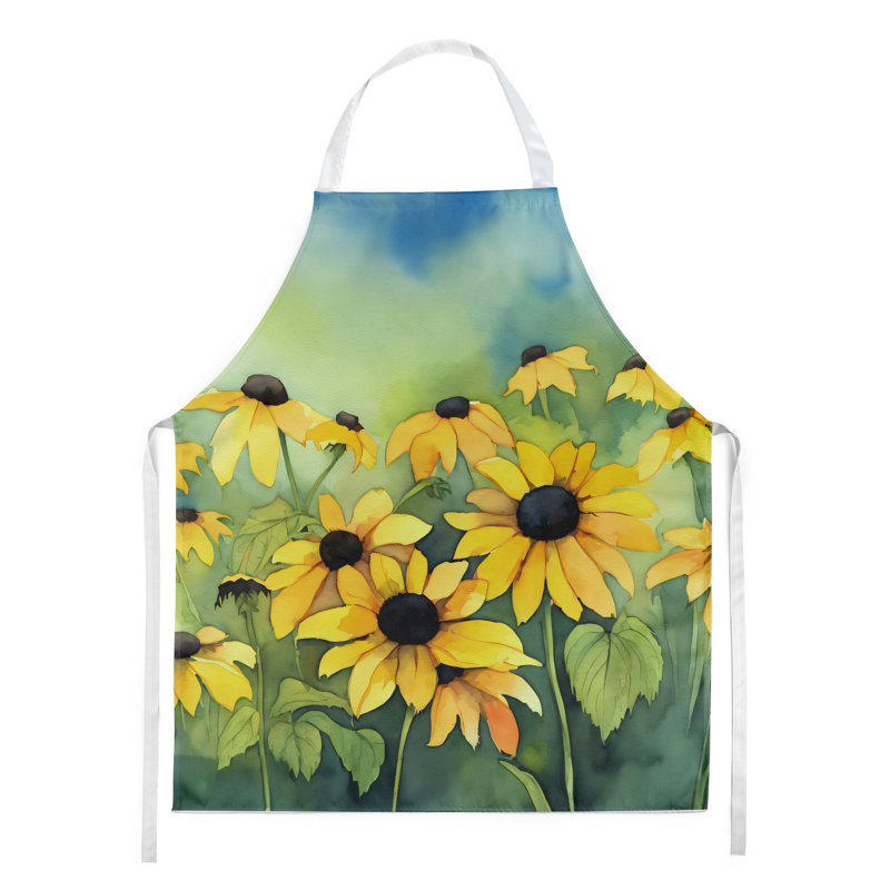 Iris du Tennessee en tablier aquarelle, Maryland Susans aux yeux noirs