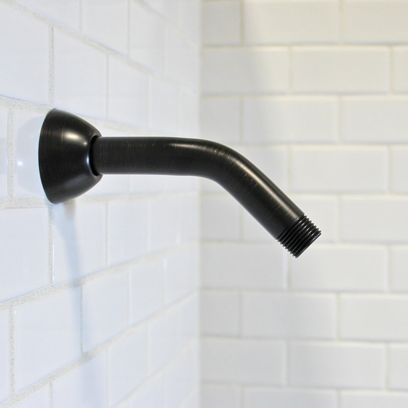 Bras de douche et bride de 7 po, Bronze huilé