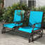 Banc oscillant d'extérieur avec table centrale Outsunny