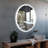 Round Frameless Backlit LED Anti-fog Bathroom Vanity Mirror-933256812