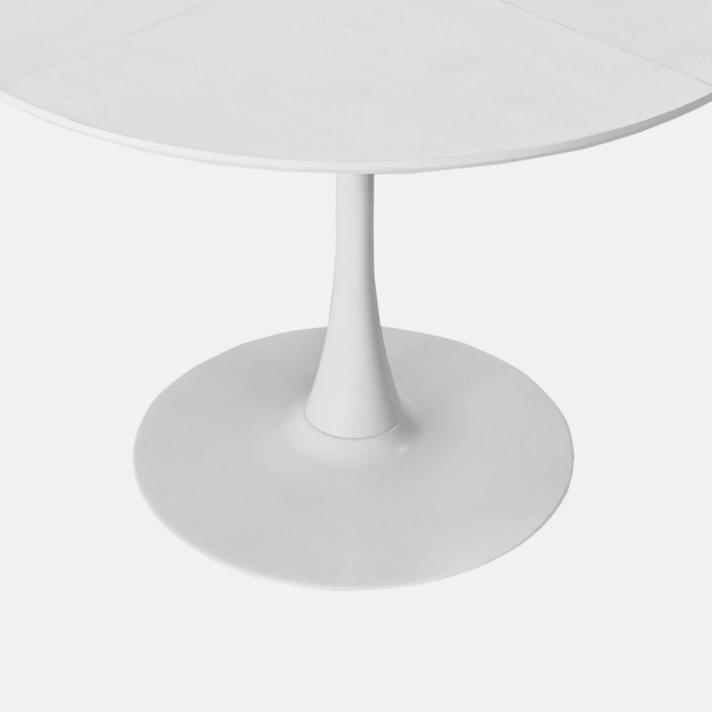Table de salle à manger VEMSTKOJ, Blanc, H 29,33 po x L 42,13 po x l 42,13 po incorrect, Blanc