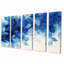 Fougères bleues bleues et douceur - Art mural fougères - Art mural moderne sur toile-46083433-46083438