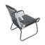 Fauteuil club moderne à deux accoudoirs, structure en acier