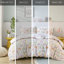 Housse de couette double avec bordure florale et chambre de créatures de la jungle colorée-125444836