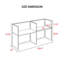 Bureau rectangulaire pour 2 personnes