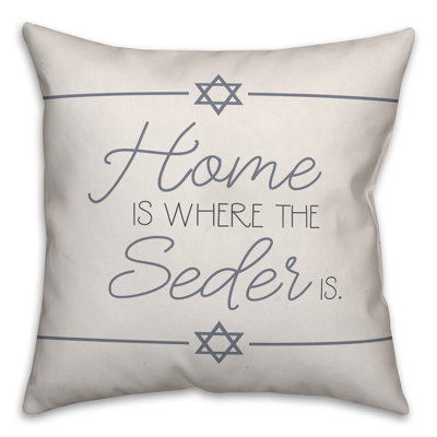  Housse de coussin Home Is Where the Seder Is
