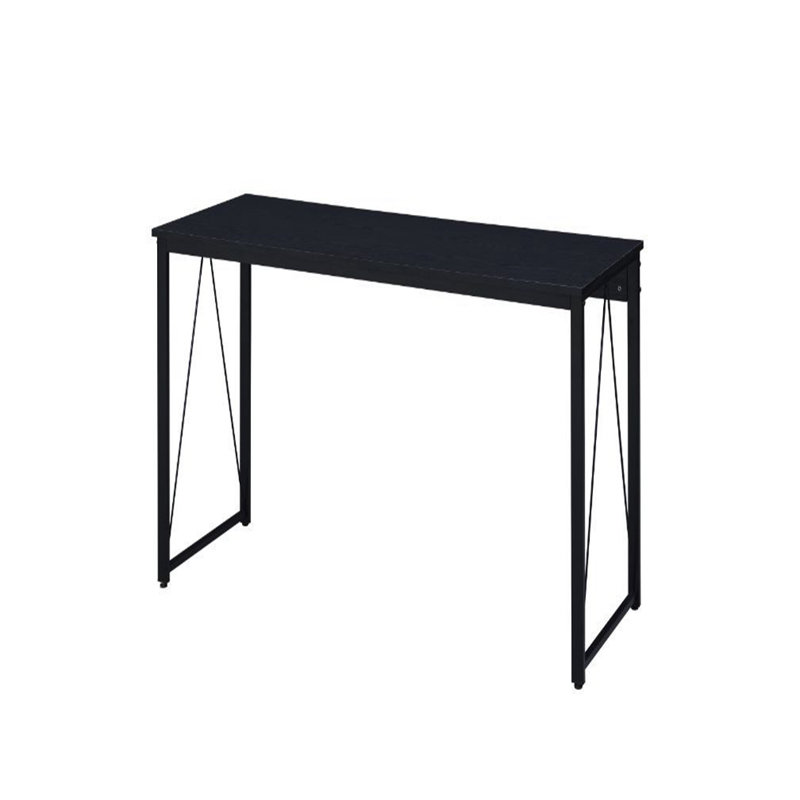 Fey Rectangular Writing Desk, Black, 28" H x 47" W x 18" D