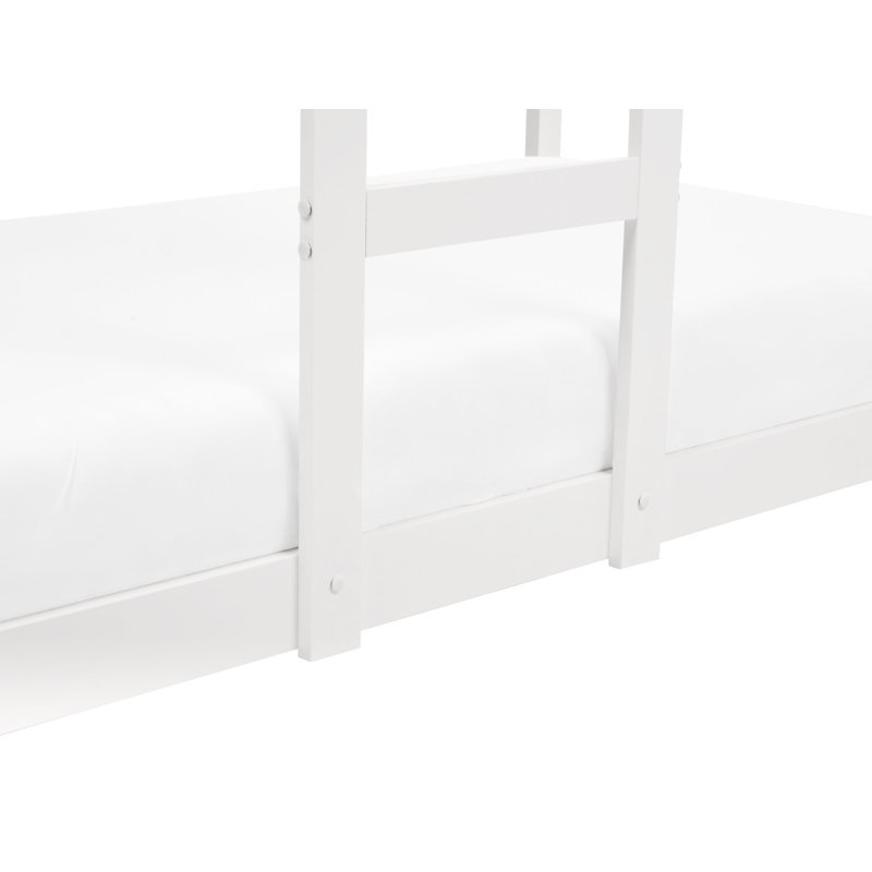 Flandria Solid Wood Bed, White