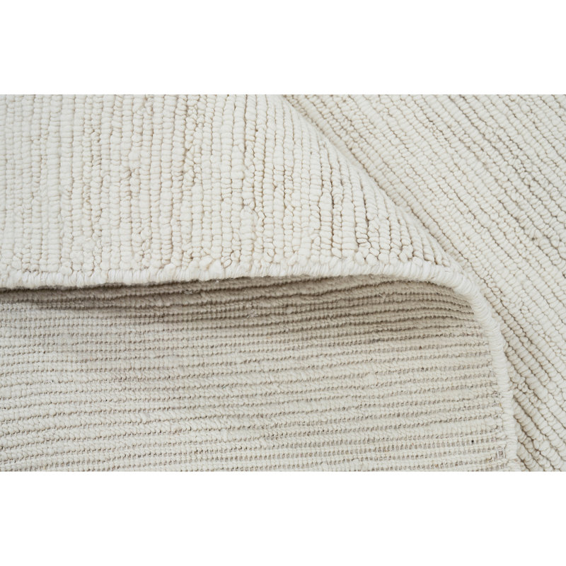 High-Quality Hand-Knotted Ivory Area Rug, Runner 3'3" x 15'9"