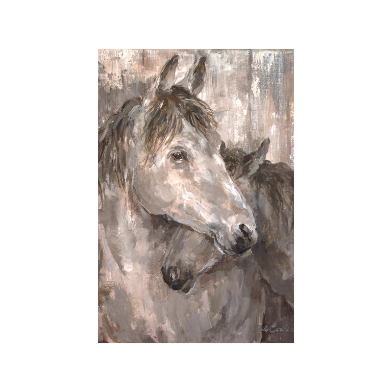 Tender Farmhouse Horse by Debi Coules - Print on Canvas, No Frame, 66.04 cm H x 45.72 cm W x 3.175 cm D