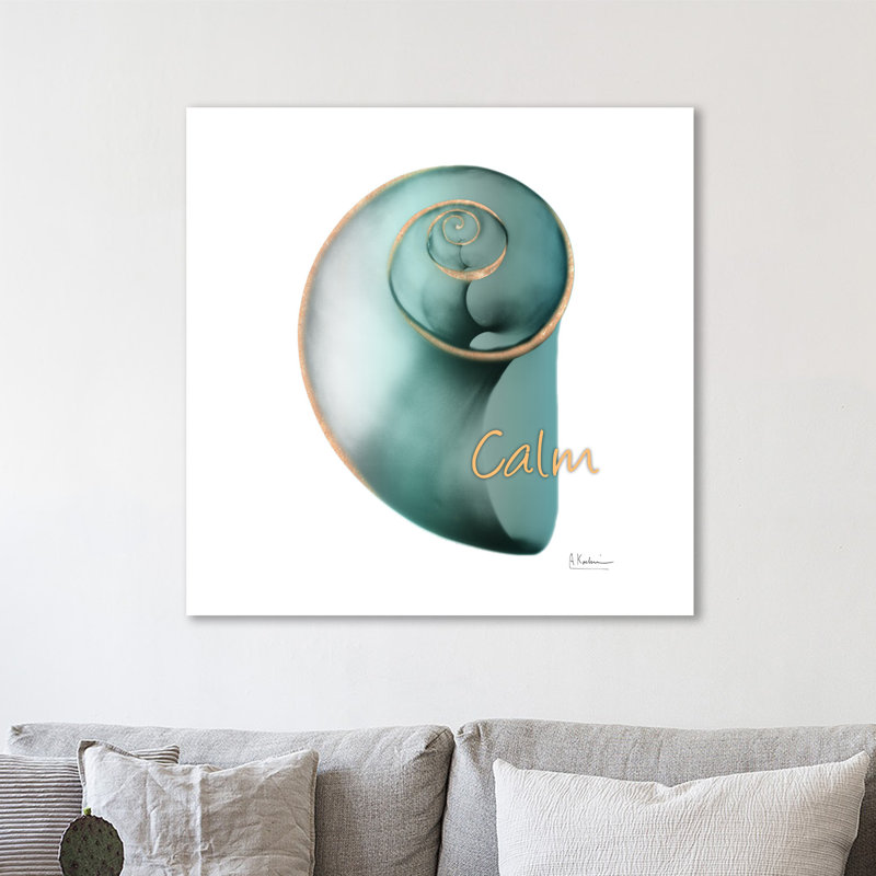 Shinny Calm Snail - Wrapped Canvas Print, 30 cm H x 30 cm W