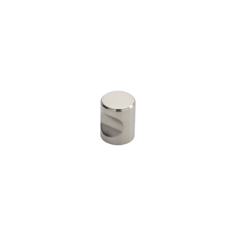 Stainless Steel Cylindrical Knob 25Mm, Satin Stainless Steel, 2cm