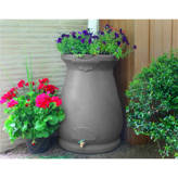 Red Barrel Studio® Askerby 50 Gallons Gal. Plastic Planter Rain Barrel ...