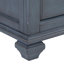 Commode 9 tiroirs, aucun assemblage requis, finition bleue en velours côtelé