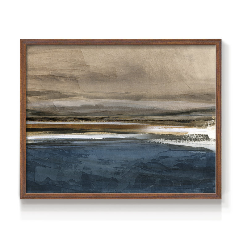 «Faraway Memory» - reproduction encadrée - réarmable, Noyer, H 22 po x l 28 po