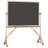 Freestanding Porcelain Reversible Magnetic Medium - 4' - 6' Chalkboard-5212846-5212843