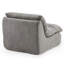 Chaises d'appoint confortables en métal, style moderne rembourré gris pour la maison et le bureau