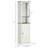 Kleankin Slim Bathroom Storage Cabinet With Triple Open Shelves