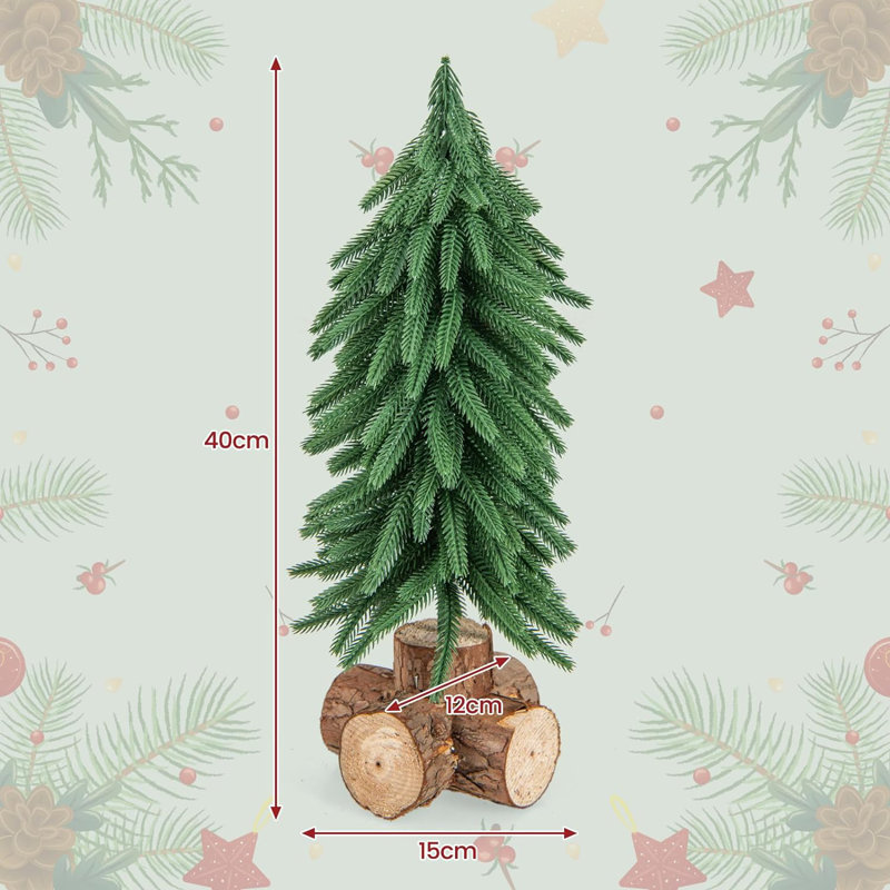 Lighted Artificial Cedar Christmas Tree