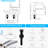 Matte Black 2 Handle Bathroom Faucet, 4 Inch , 3 Hole With Pop Up Drain And Water Supply Lines, 360 Rotatable Spout For Accessories Faucet Black, Handle, Tap-121676089