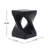 Wood-Like Texture MGO Twist Shape Side Table-1434387211