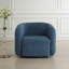  Fauteuil demi-tonneau pivotant bleu Junie