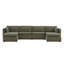 Canapé modulaire 6 pièces avec repose-pieds Sayette l 146 po-1928821151
