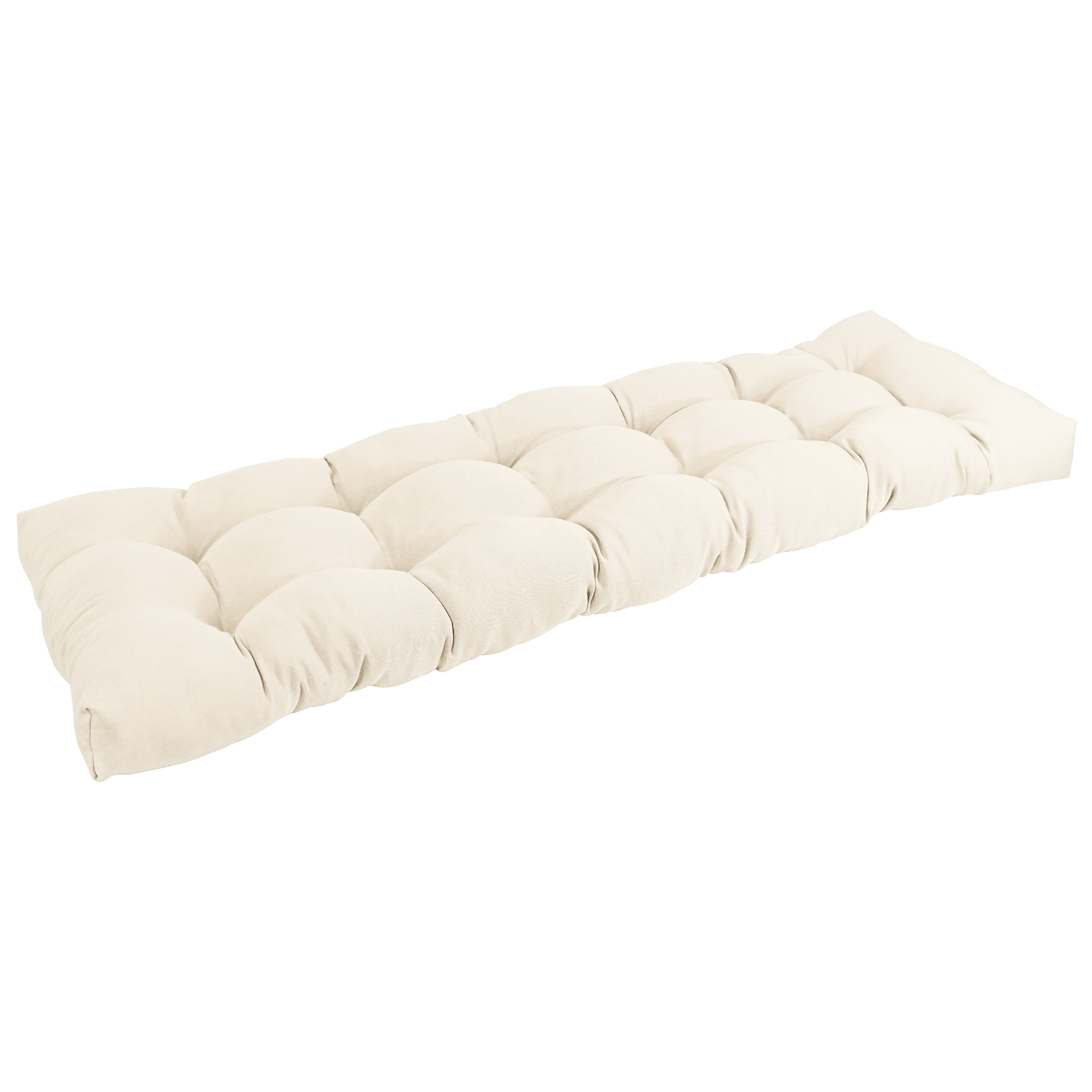 60 X 16 Solid Color Natural Tufted Bench Cushion, Seat Cushion, Seat Cushion  