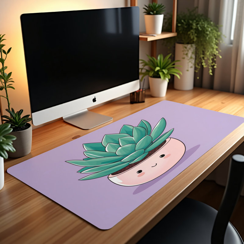 Polyester Desk Pad, 14.4x12.1