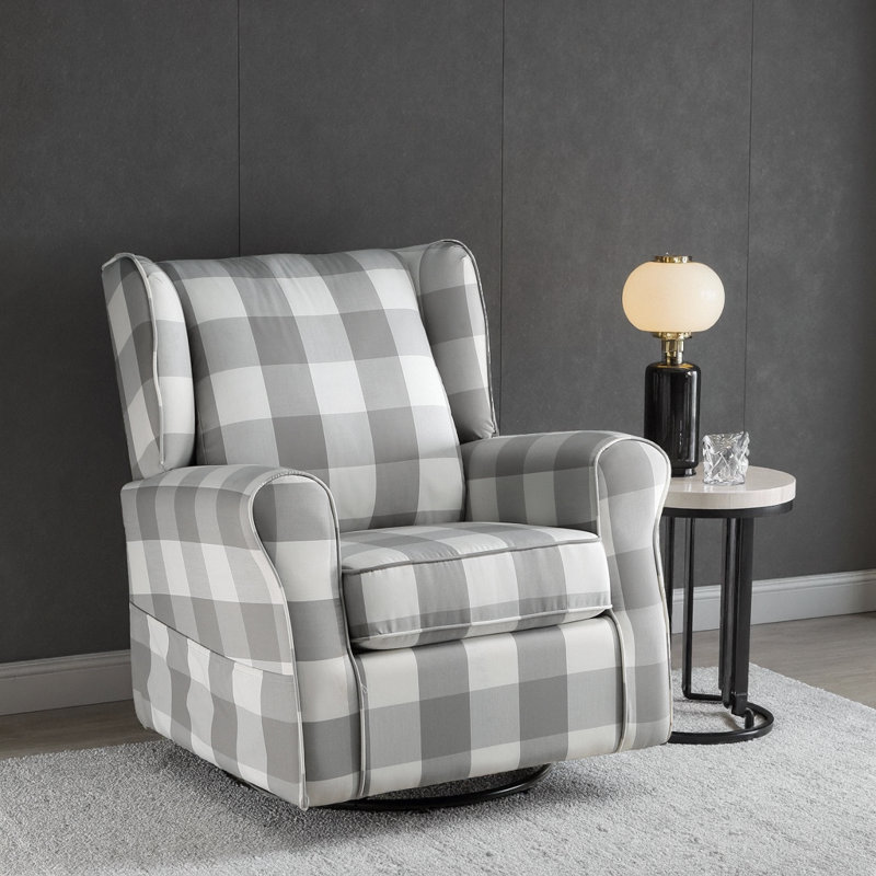 Fauteuil inclinable et oscillant moderne SereneMotion avec rangement pratique pour accoudoirs - Tissu de qualité supérieure et confort profilé