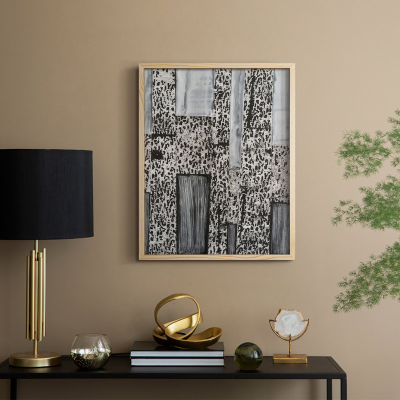 «Silver Parcels II», reproduction encadrée - bois massif, Naturel, H 15 po x l 12 po