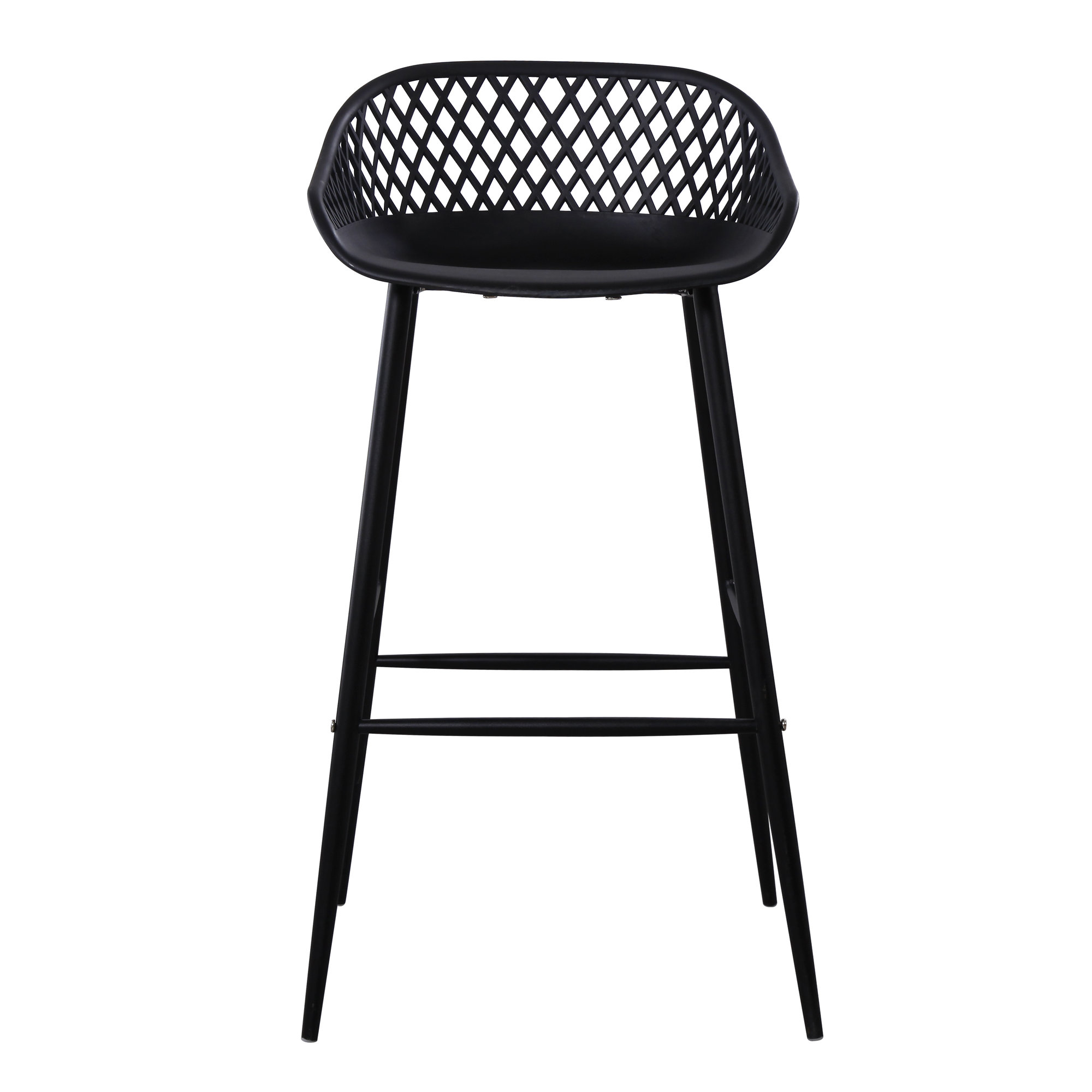 Newark Patio Bar Stool, 29", Black