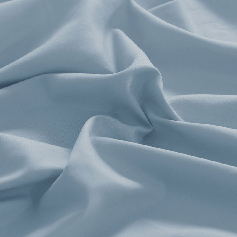 Blue Fog Double Brushed Microfiber Full Fitted Sheet