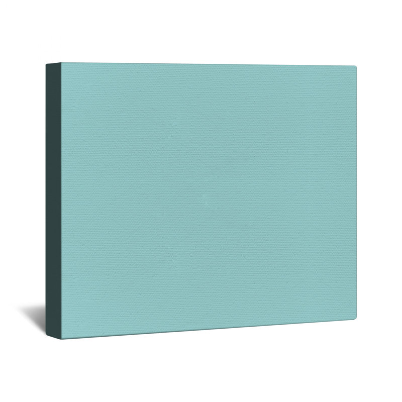 Toile tendue sur fond bleu uni en plusieurs tailles, 20 po x 30 po