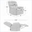 Fauteuils inclinables, fauteuil inclinable contemporain en microfibre gris sauge | Sauge | Microfibre