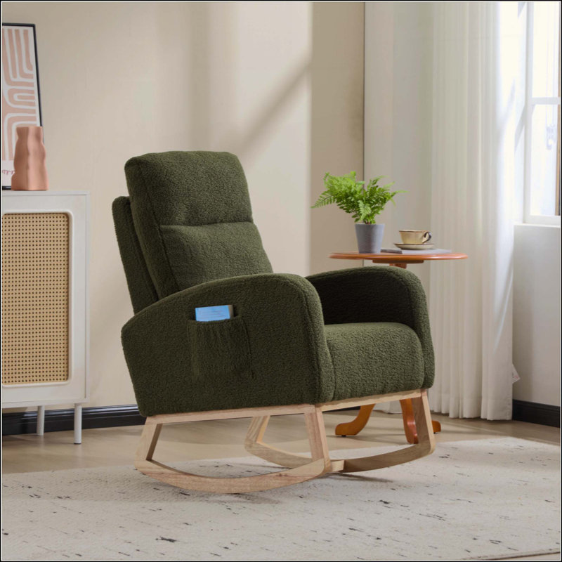 Chaise berçante Modern, Vert foncé