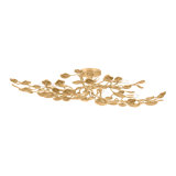 Menorca Semi Flush in Vintage Gold Leaf