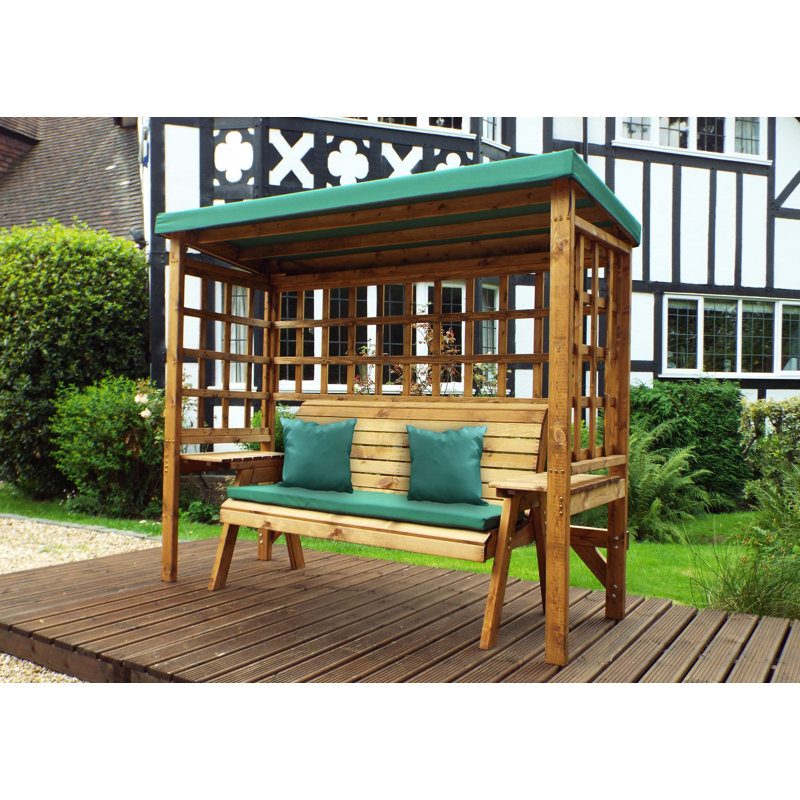 Pratts Wood Garden Bench, Green
