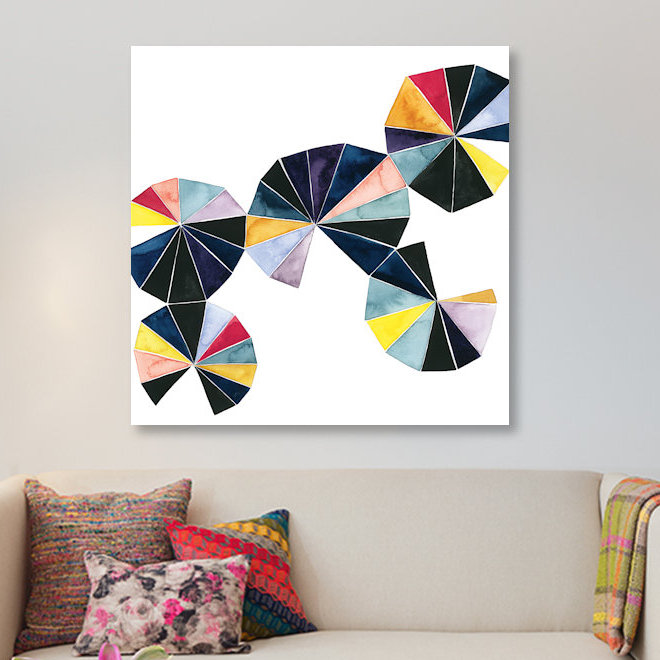 « hélice brillante i », impression sur toile, H 18 po x l 18 po x P 1,5 po, Toile tendue, Pas de tapis