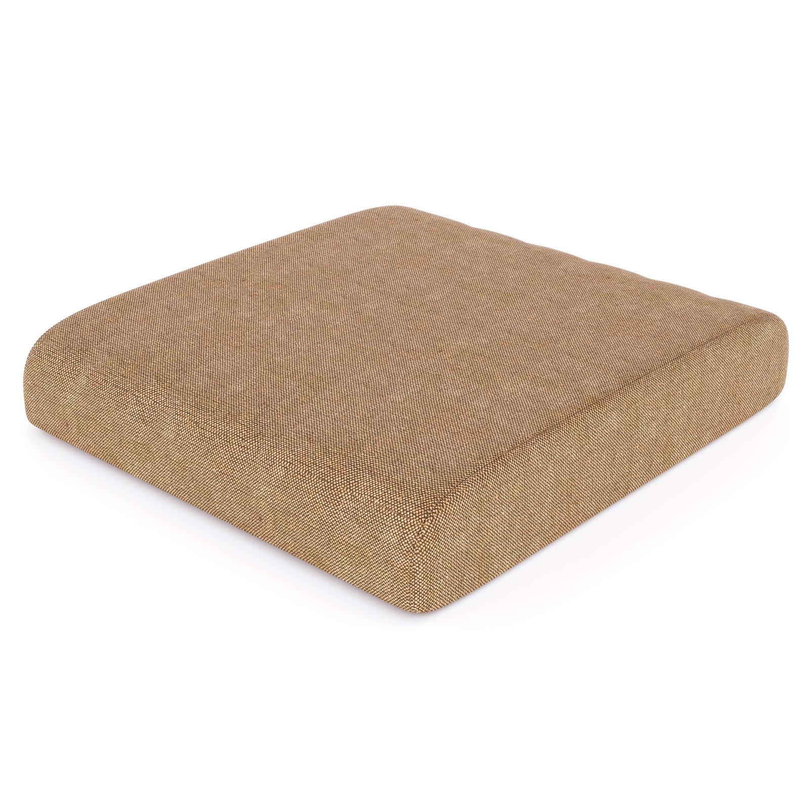 Sunbrella® Outdoor Ottoman Cushion, Sunbrella® Canvas Heather Beige, 4" H x 22" W x 20" D