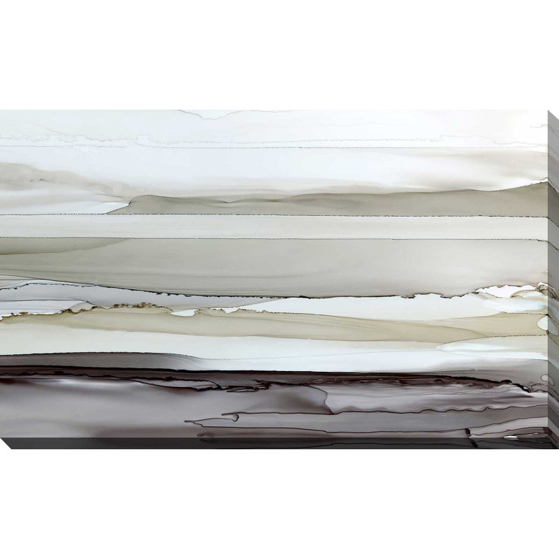 Shifting C Courants II par Carol Robinson - Peinture, L 30 po x H 18 po, Toile tendue