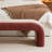 47" Boucle Upholstered Waterfall Bench-900397449