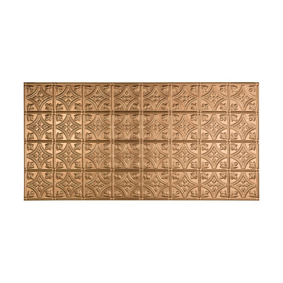 24.375'' L x 48.375'' W Embossed Vinyl Glue Up Ceiling Tile