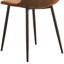 Ensemble de table et de chaises. Une table de salle à manger avec des pieds en métal noir, jumelée à 4 chaises douces et des pieds en métal noir-329893621-329893623