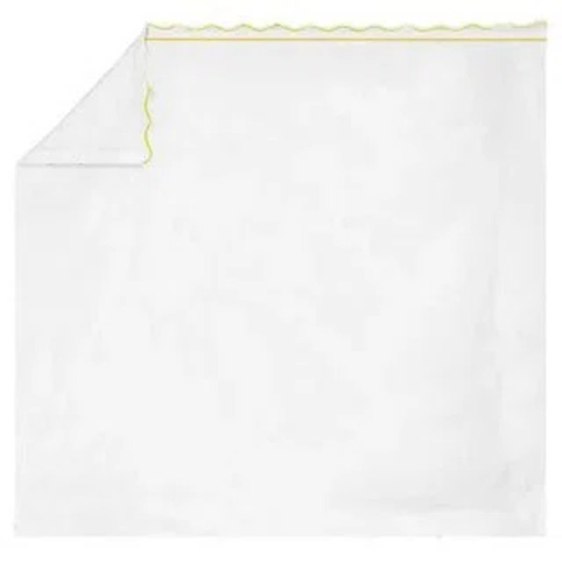 400TC Cotton Scallop Embroidery & Border Cotton 4 Piece Sheet Set Fitted Sheet Fits Upto 16" Deep Pocket, King Sheet Set