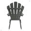 Chaise Adirondack d'extérieur ou d'intérieur en bois, pliable, gris