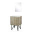 Meuble-lavabo rustique, surface en marbre, 18 po Miroir - meuble-lavabo de qualité avec comptoir et design spacieux-515826116